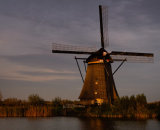 Highly Commended - Kinderdijk Windmill in Evening Light