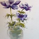 Anemones Watercolour on paper
