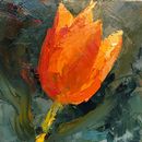 #30days20 challenge Tulip Oil on board 6x6”