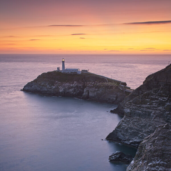 South Stack Lighthouse Holy Island Anglesey sunset