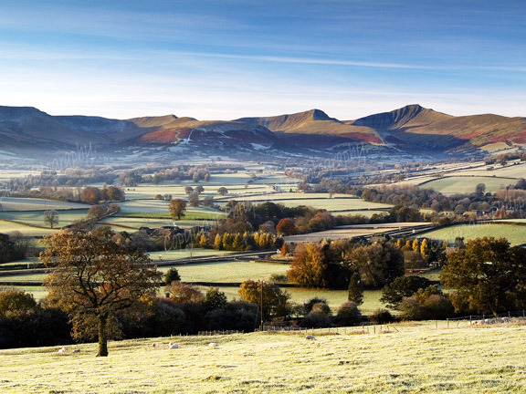 Autumn landscape,Brecon Beacons.