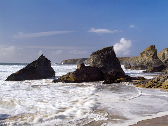 Bedruthan Steps, Cornwall.