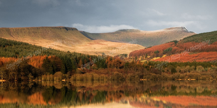 Reflection in Pentwyn Reservoir. Open Edition.
