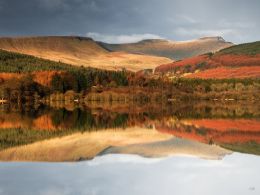 Reflection of Corn Du and Cribyn.