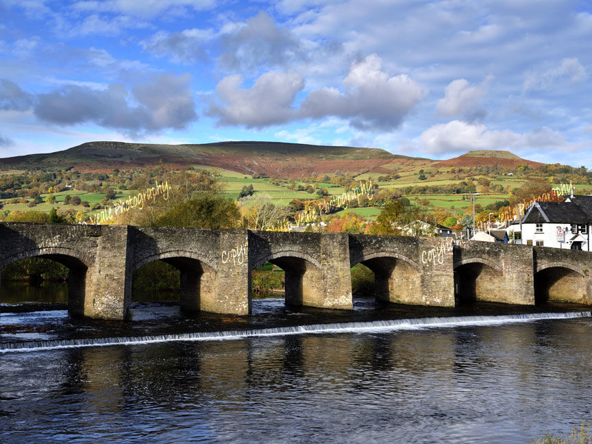 Crickhowell Bridge in Autumn