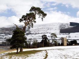Llangasty in winter 1.