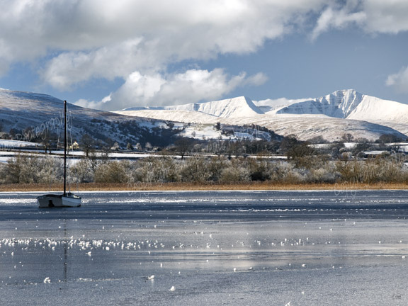Llangorse Lake Frozen, Dec. 2010