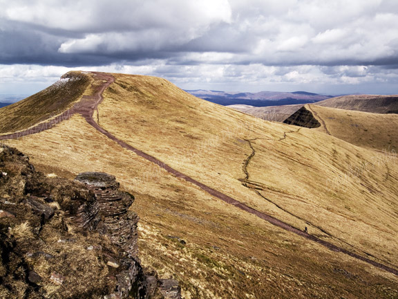 Alone on Pen y Fan.