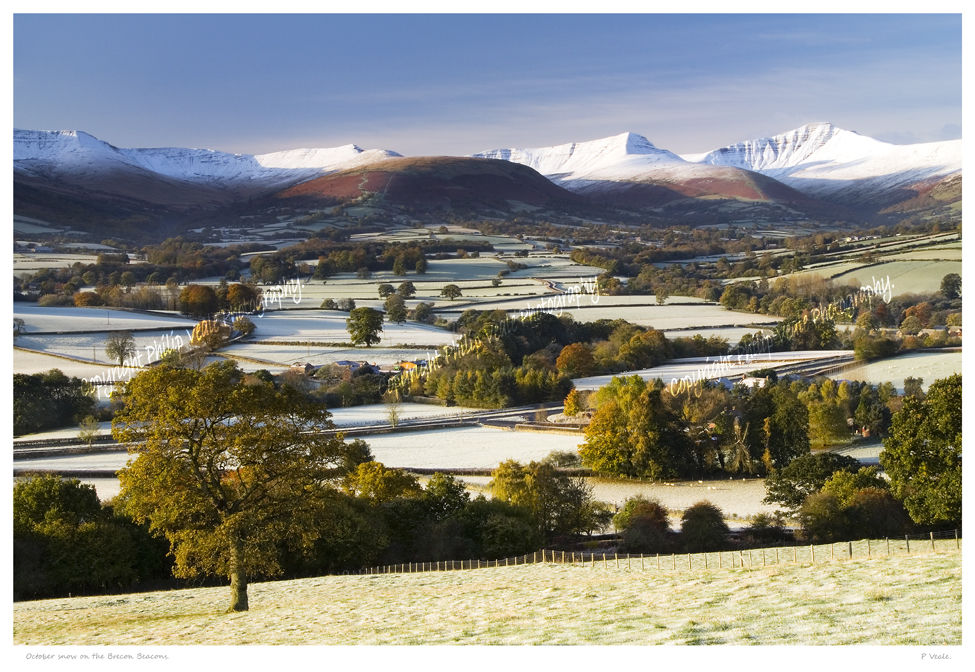 October Snow, The Brecon Beacons.