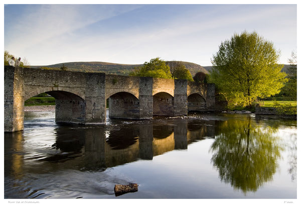 The River Usk at Crickhowell.