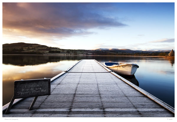 The Mary Lee at Dawn.Llangorse Lake.