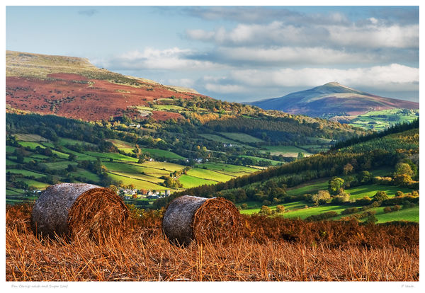 Pen Cerrig-calch and Sugar Loaf.