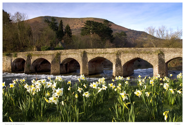 River Usk at Abergavenny.