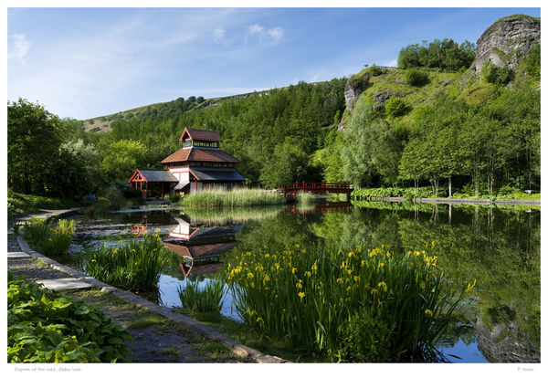 Pagoda at the lake,Ebbw Vale.