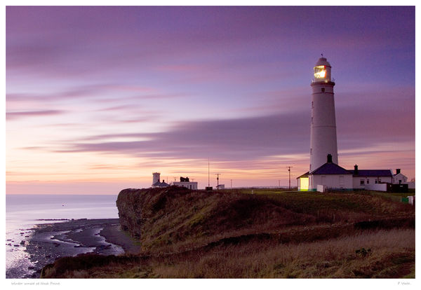 Winter sunset at Nash Point.