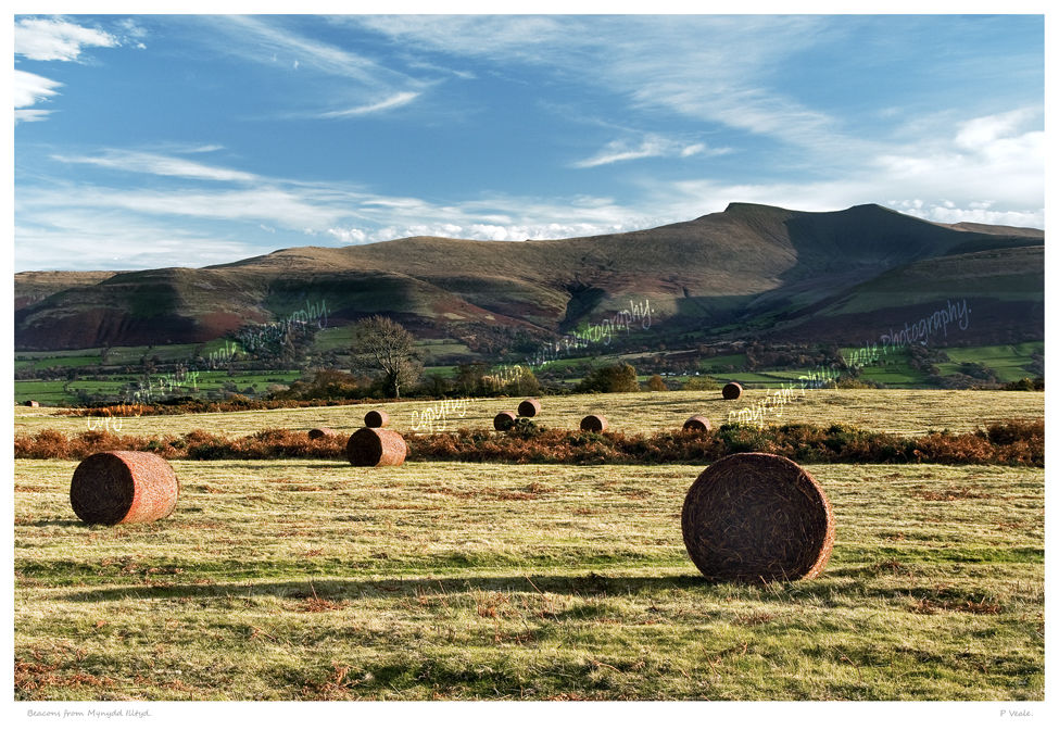 Beacons from Mynydd Illtyd.