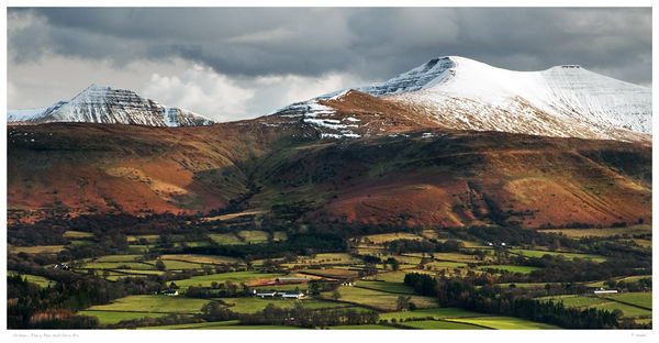Cribyn, Pen Y Fan & Corn Du.