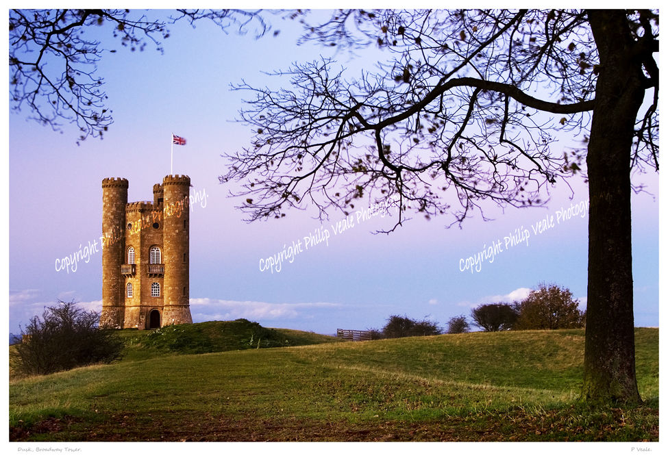 Dusk, Broadway Tower.