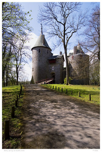 Early spring at Castell Coch.