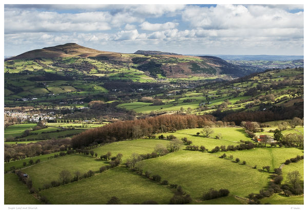 Suger Loaf and Skirrid.