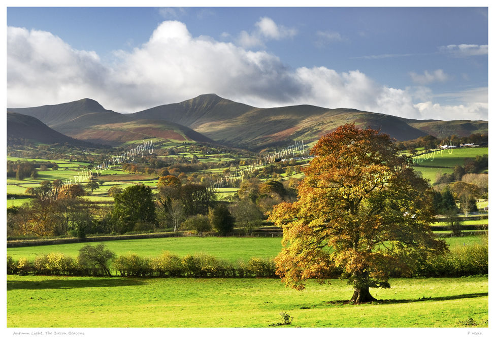 Autumn light, the Brecon Beacons.