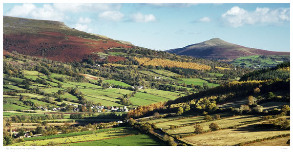 Pen Cerrig Calch and Sugarloaf.
