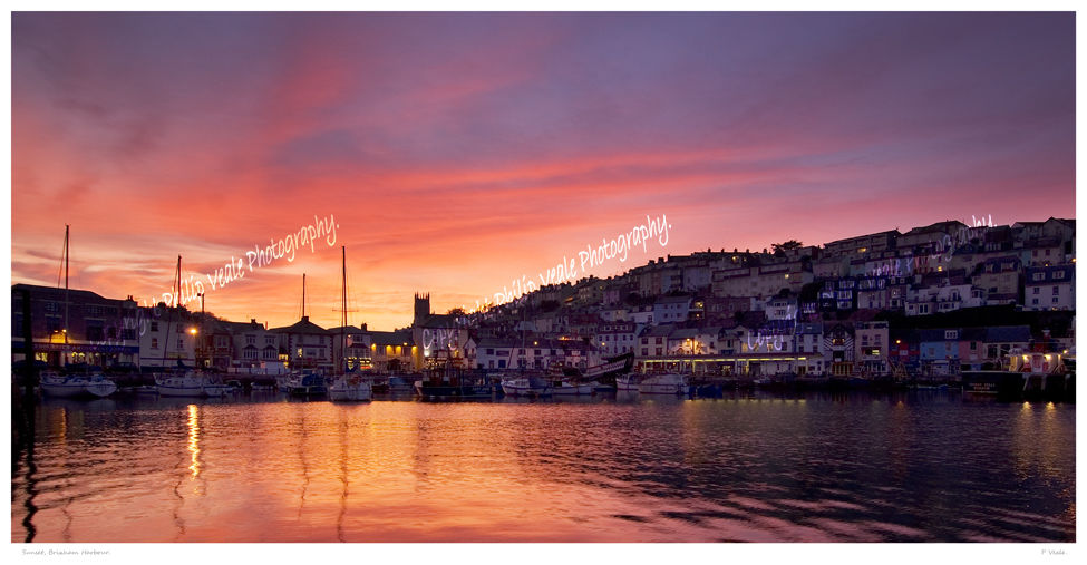 Sunset, Brixham Harbour.