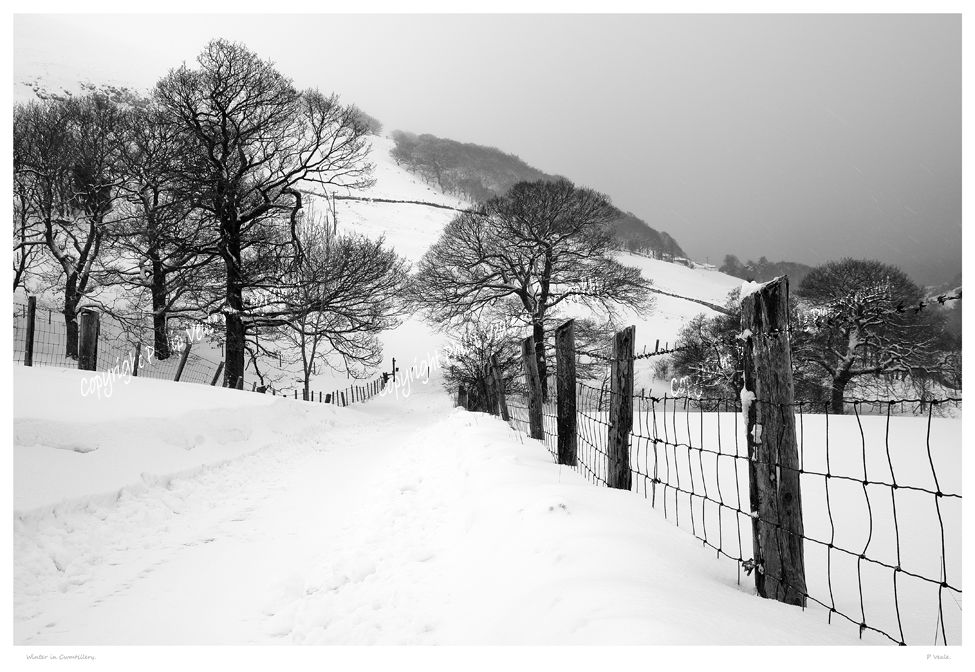 Winter in Cwmtillery.