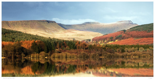 Corn Du and Pen y Fan.