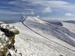 Pen y Fan and Cribyn from Corn Du