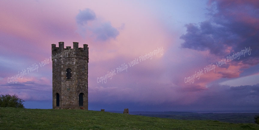 Sunset at the Folly, Pontypool. Open Edition.