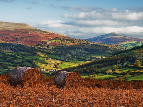 Sugar Loaf and Pen Cerrig-calch.