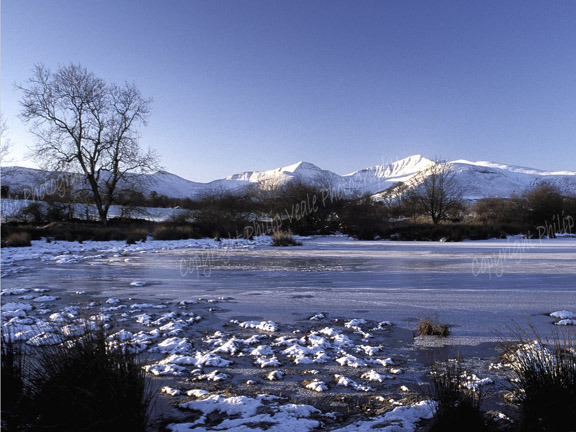 The Beacons in Winter.