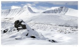 Winter on Pen y Fan and Cribyn. Limited Edition Print of 250
