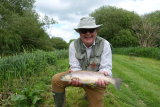 Dave Snr with Mayfly brownie from the "REAL" Wilderness (note to James)