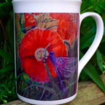 Margaret's Hand Painted Tile Logo Printed onto a Mug