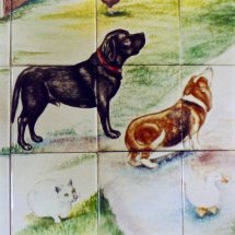 Detail of Dogs from Former Commission