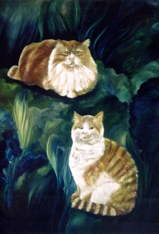 Portraits of Cats "How to Commission Artwork" Click on MENU