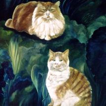 Portraits of Cats "How to Commission Artwork" Click on MENU