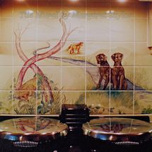 Past Commission of Hand Painted Tile Mural