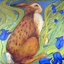 Hare Belles Tile 1. Choice for Trivet