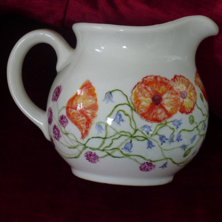 Unique Hand Painted Large Milk Jug £35.00