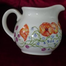 Unique Hand Painted Large Milk Jug £35.00
