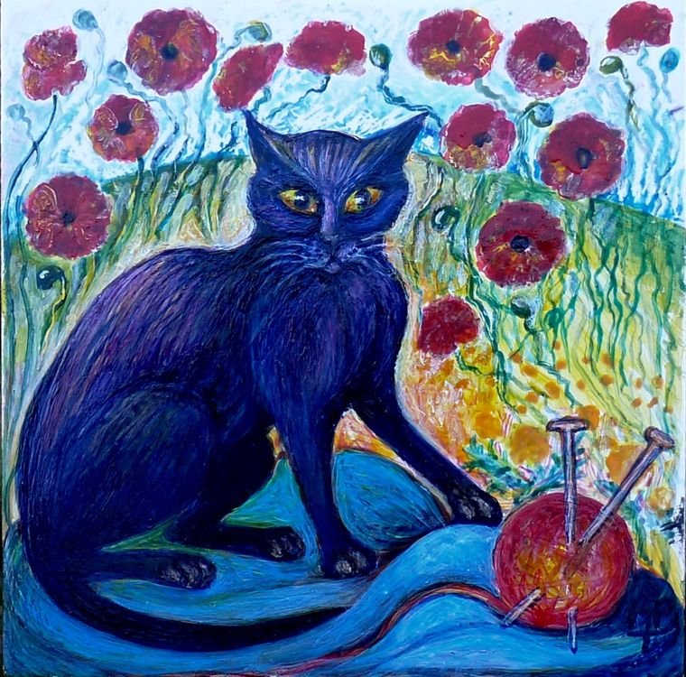 "Toast & Marmalade Cats" 1st of 5 Limited Edition Printed Tiles