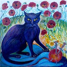 "Toast & Marmalade Cats" 1st of 5 Limited Edition Printed Tiles