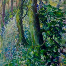 Blue Bell Woods Oil Sketch N.F.S, Prints Available.