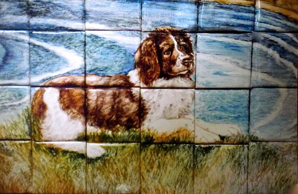 Detail from Hand Painted Kitchen Mural