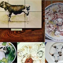 Hand Painted Tiles and China