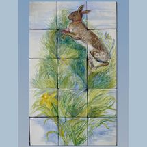 Panel 'Leaping Hare'Gallery 2A Art 'Sold'