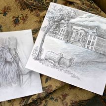 Preparatory Drawings for Commissions.